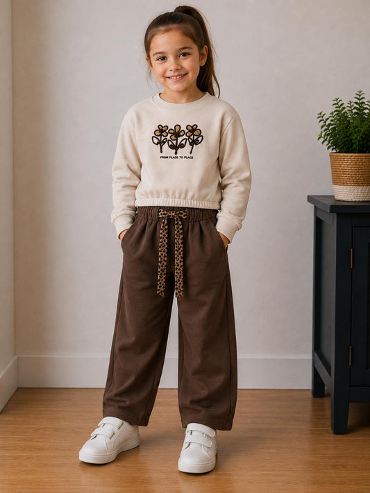 CONJUNTO NIÑA MARRON