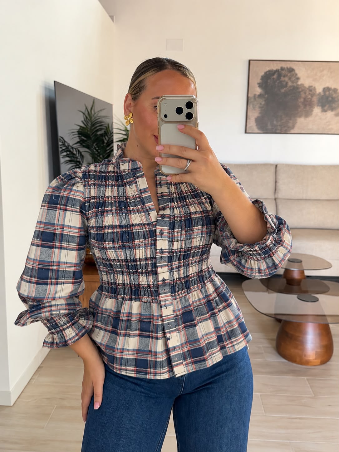CAMISA CUADROS AZUL MARINO