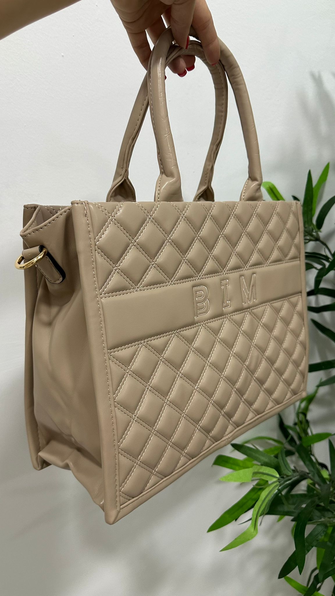 BOLSO TOTE BIM BEIGE