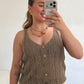 JERSEY CROCHET TAUPE