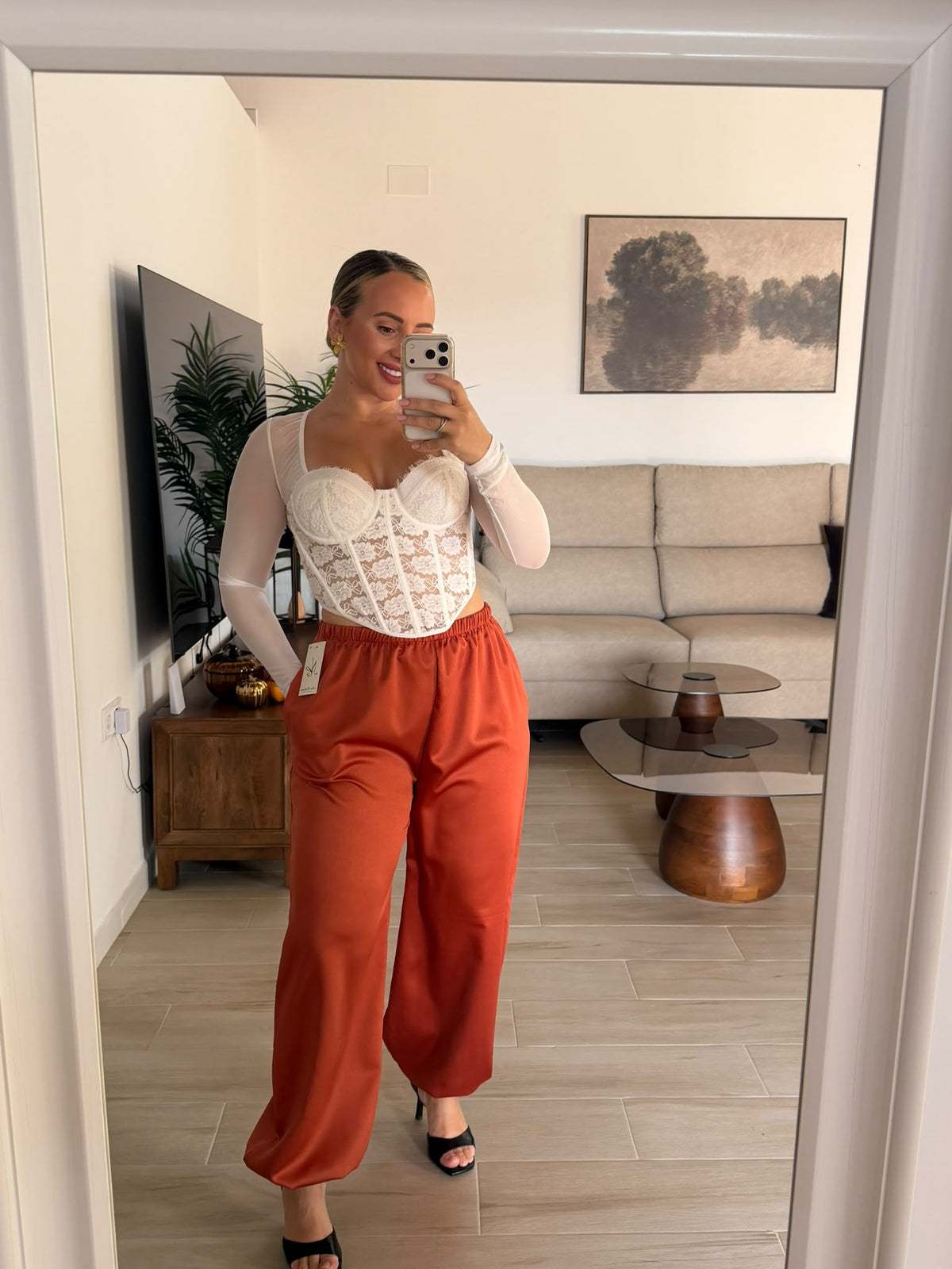 PANTALON SATEN TEJA