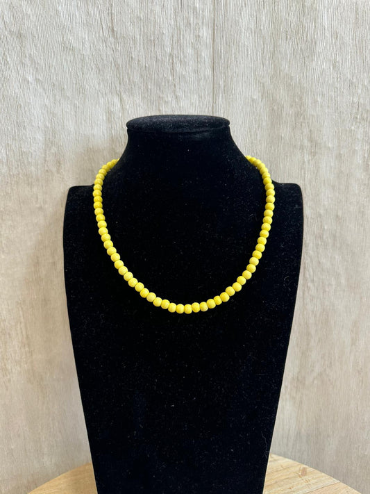 COLLAR PERLAS AMARILLO