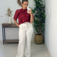 CAMISA AMOR BURDEOS
