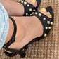 SANDALIA TACHUELAS NEGRO