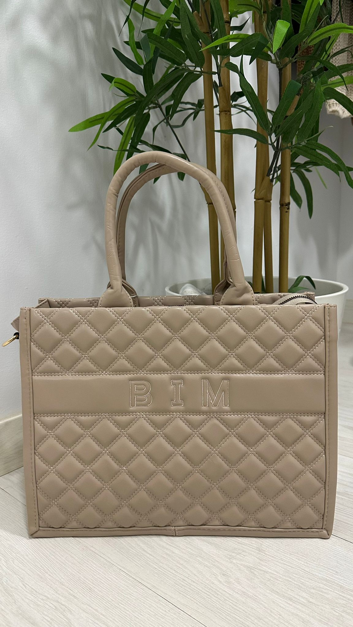 BOLSO TOTE BIM BEIGE