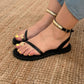 SANDALIAS MYKONOS NEGRAS