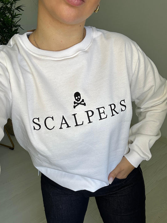 SUDADERA CALAVERA BLANCO