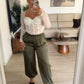 PANTALON SATEN VERDE