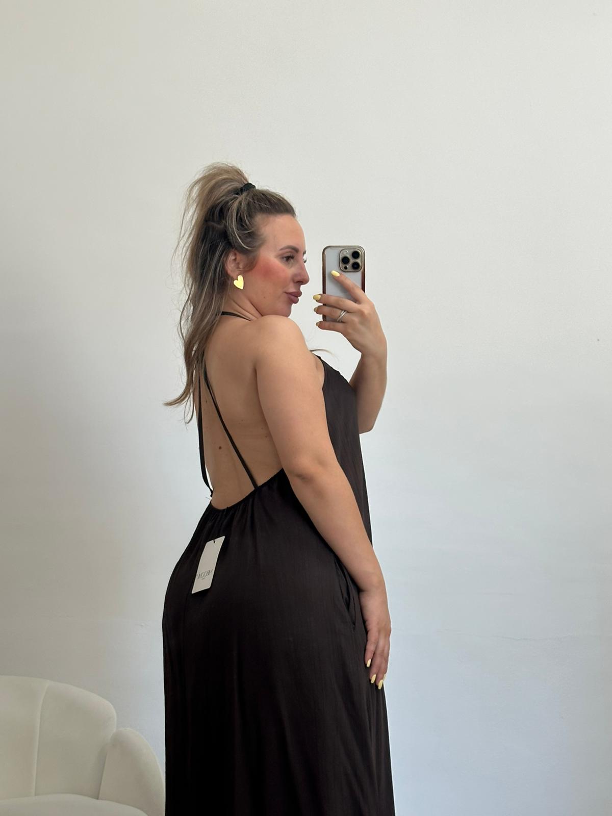 VESTIDO MARTINA MARRON CHOCOLATE
