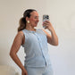 CONJUNTO VICHY CELESTE