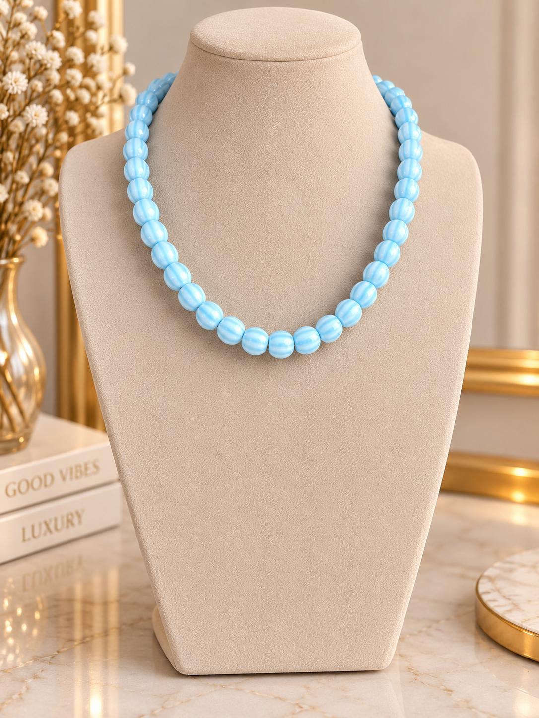 COLLAR BOLAS CELESTE