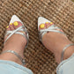 SANDALIA TACON PLATA
