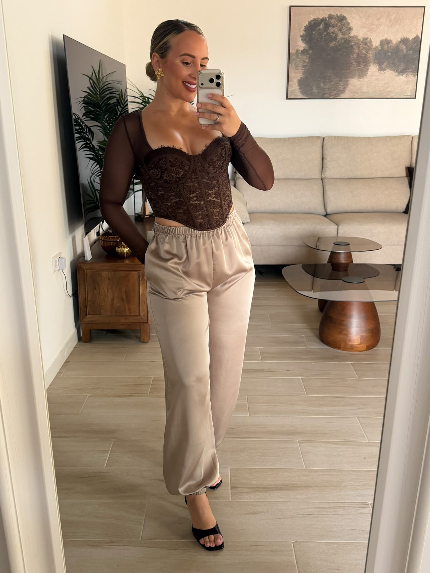 PANTALON SATEN CHAMPAN