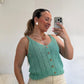 JERSEY CROCHET VERDE AGUA