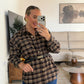 CAMISA CINTURON MARRON