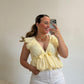 BLUSA CAYETANA AMARILLA