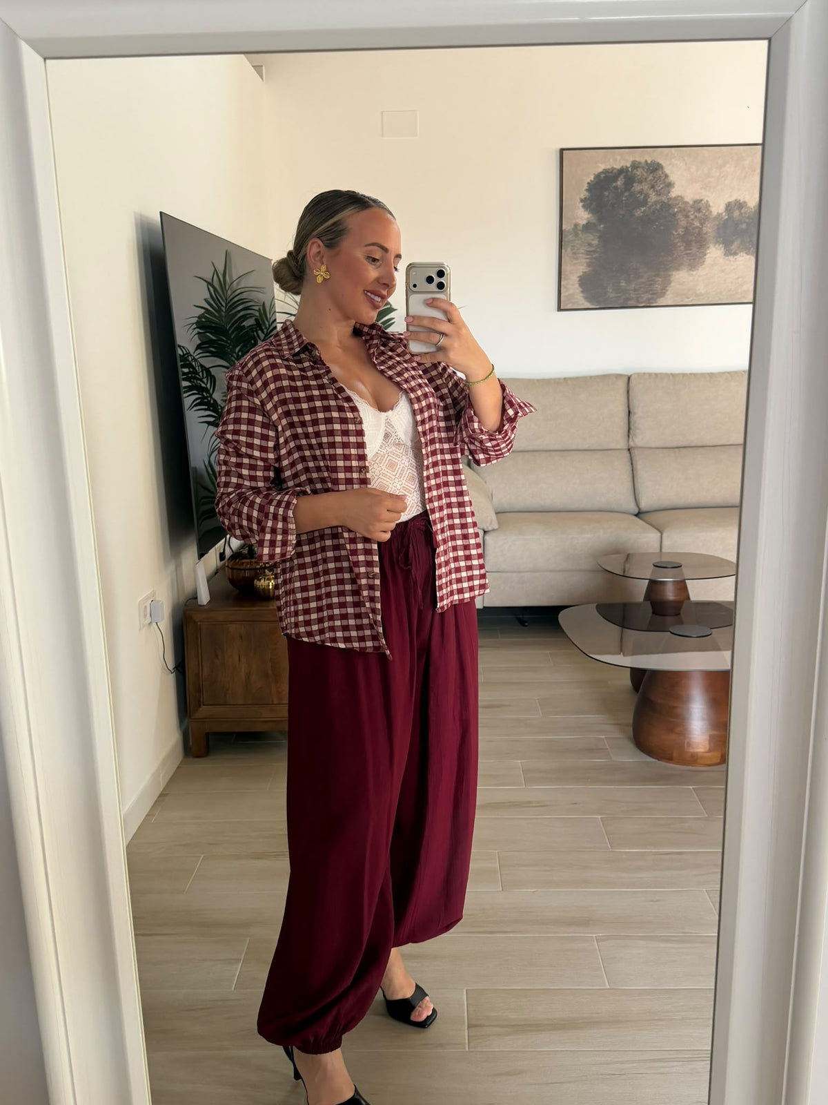 CAMISA OTOÑO BURDEOS