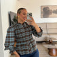 CAMISA CUADROS CELESTE