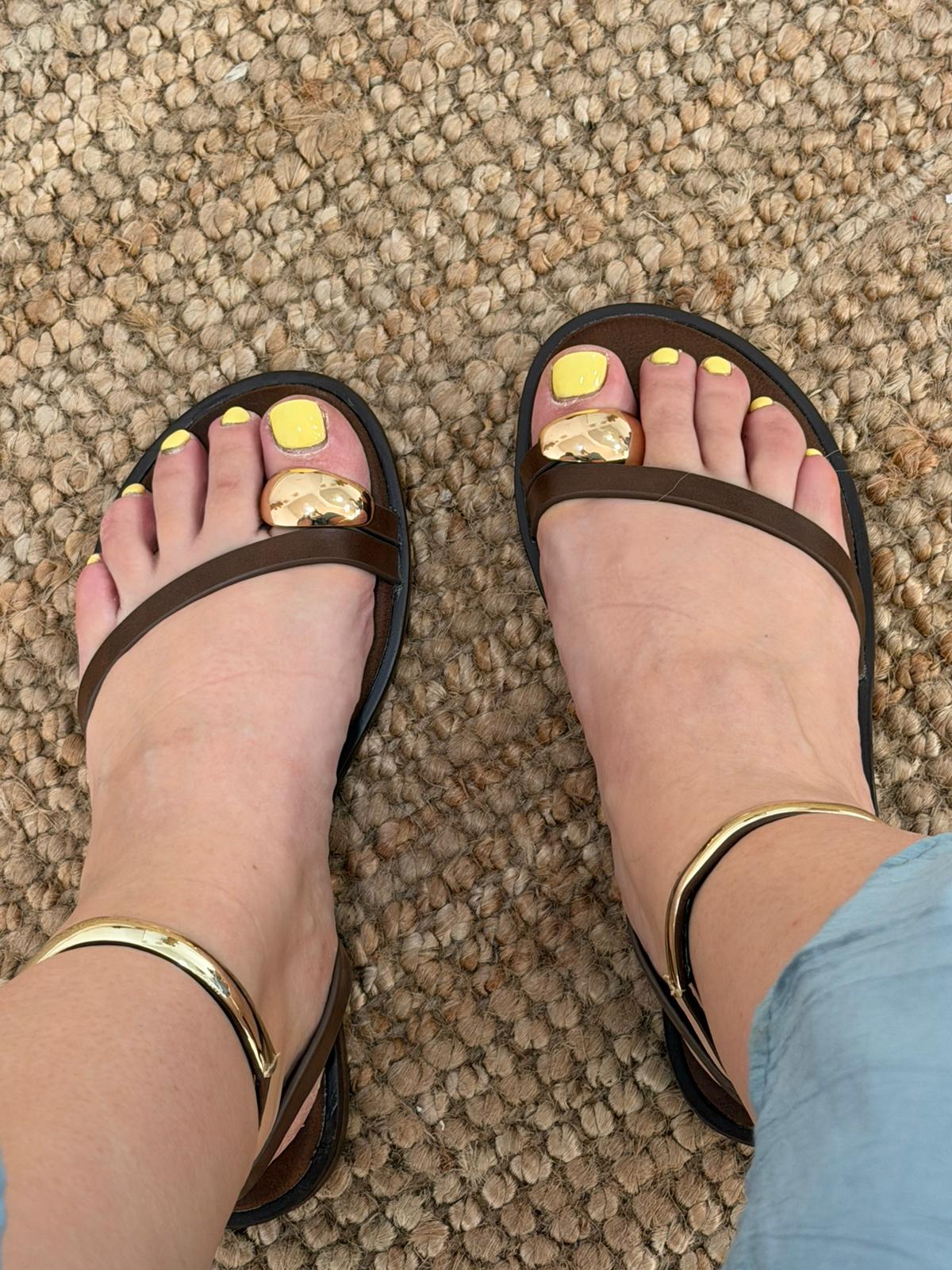 SANDALIAS MYKONOS MARRON
