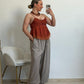 PANTALON AMERI GLOBO TAUPE