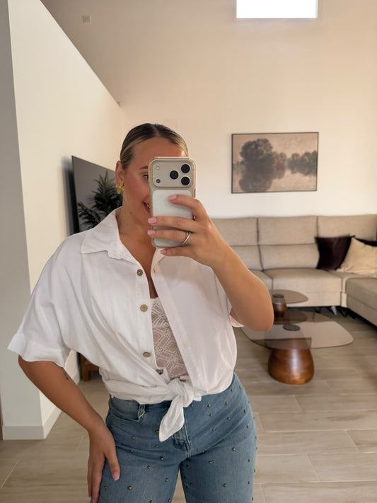 CAMISA PANA BLANCA