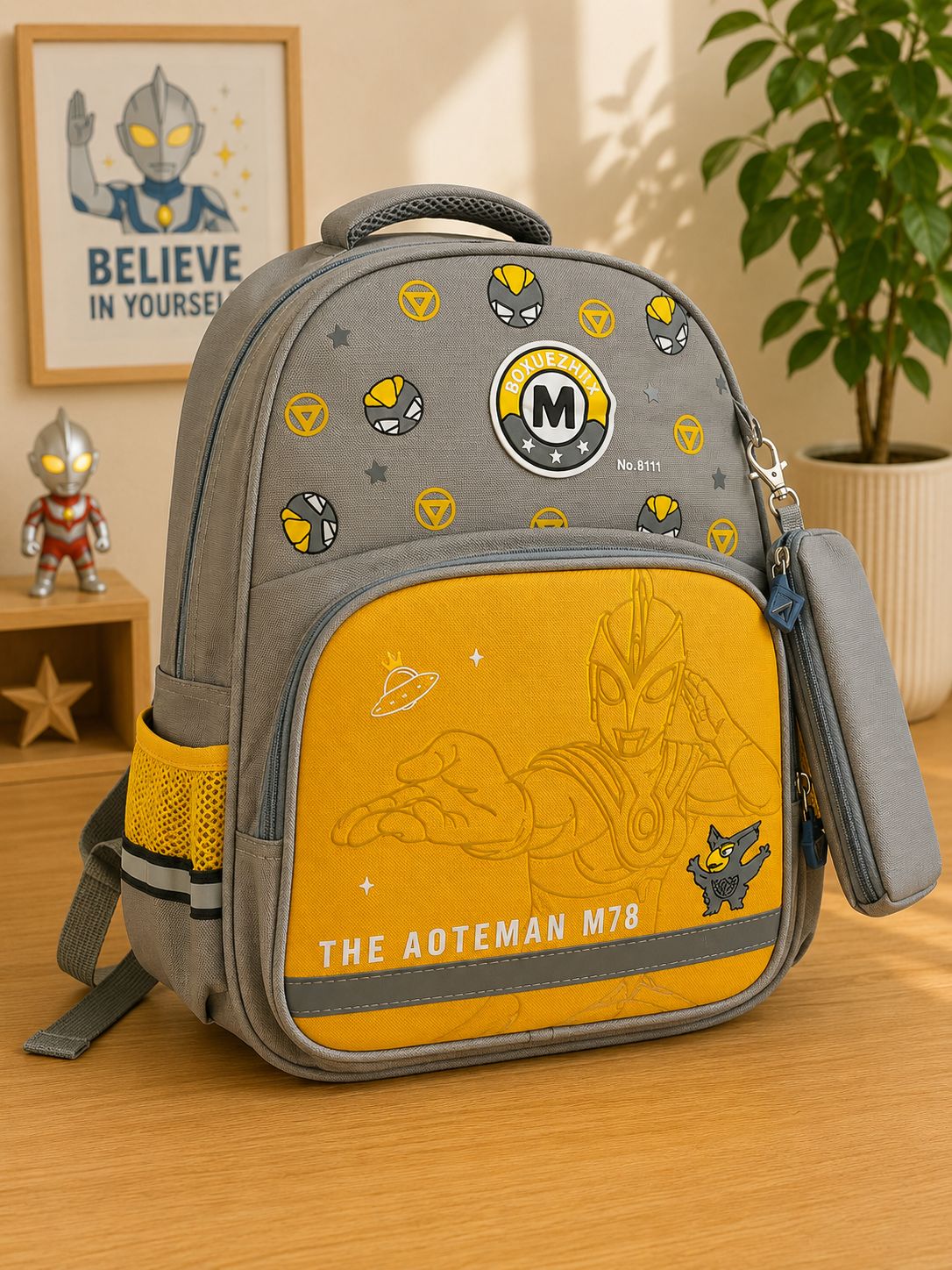 MALETA SUPERHEROE AMARILLO
