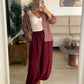 PANTALON FLUIDO BURDEOS