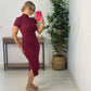 VESTIDO ALMUDENA BURDEOS