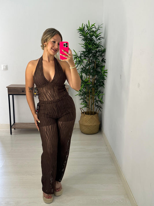 CONJUNTO BORA BORA MARRON