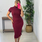 VESTIDO ALMUDENA BURDEOS