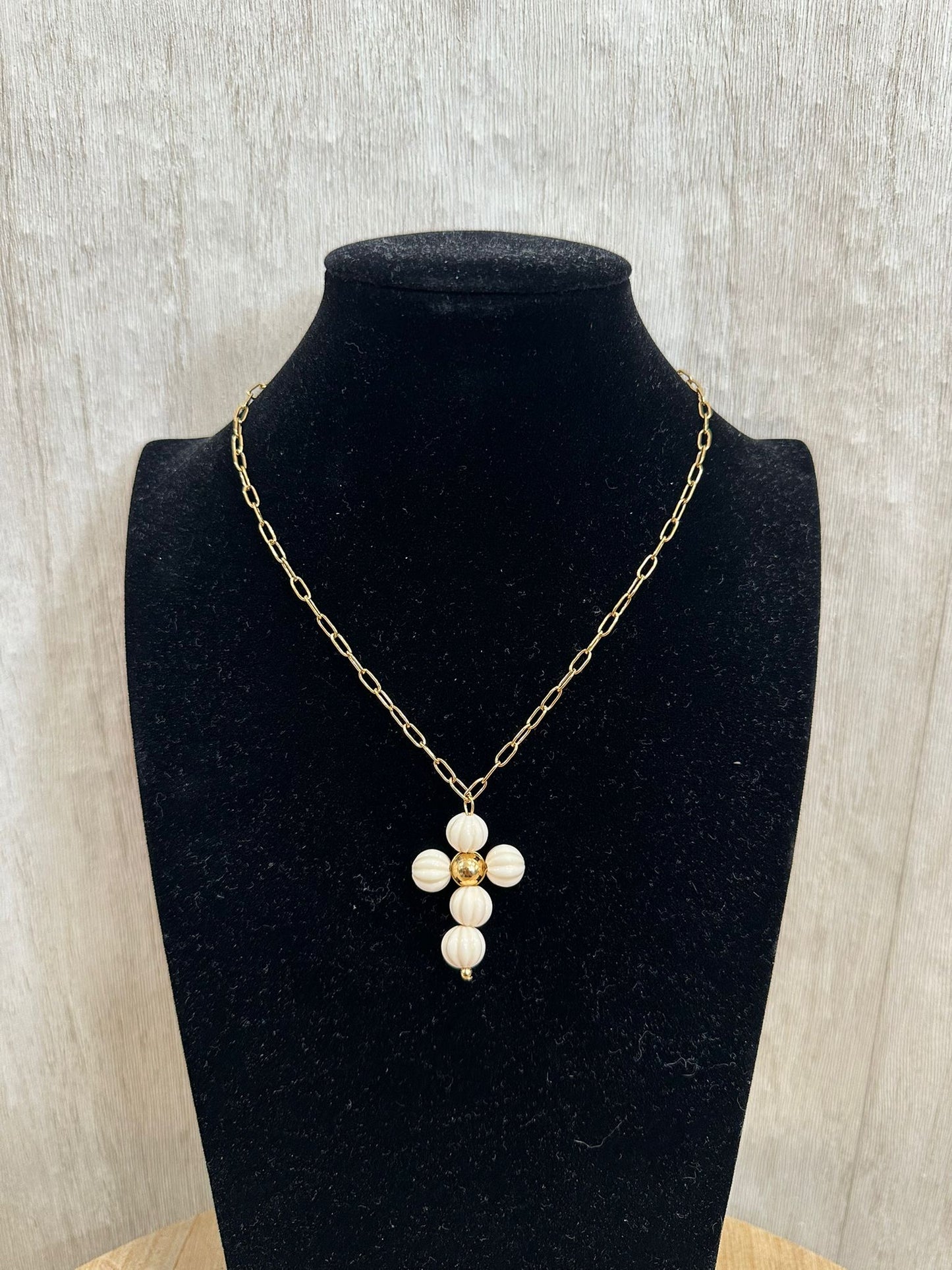 COLLAR CRUZ BEIGE