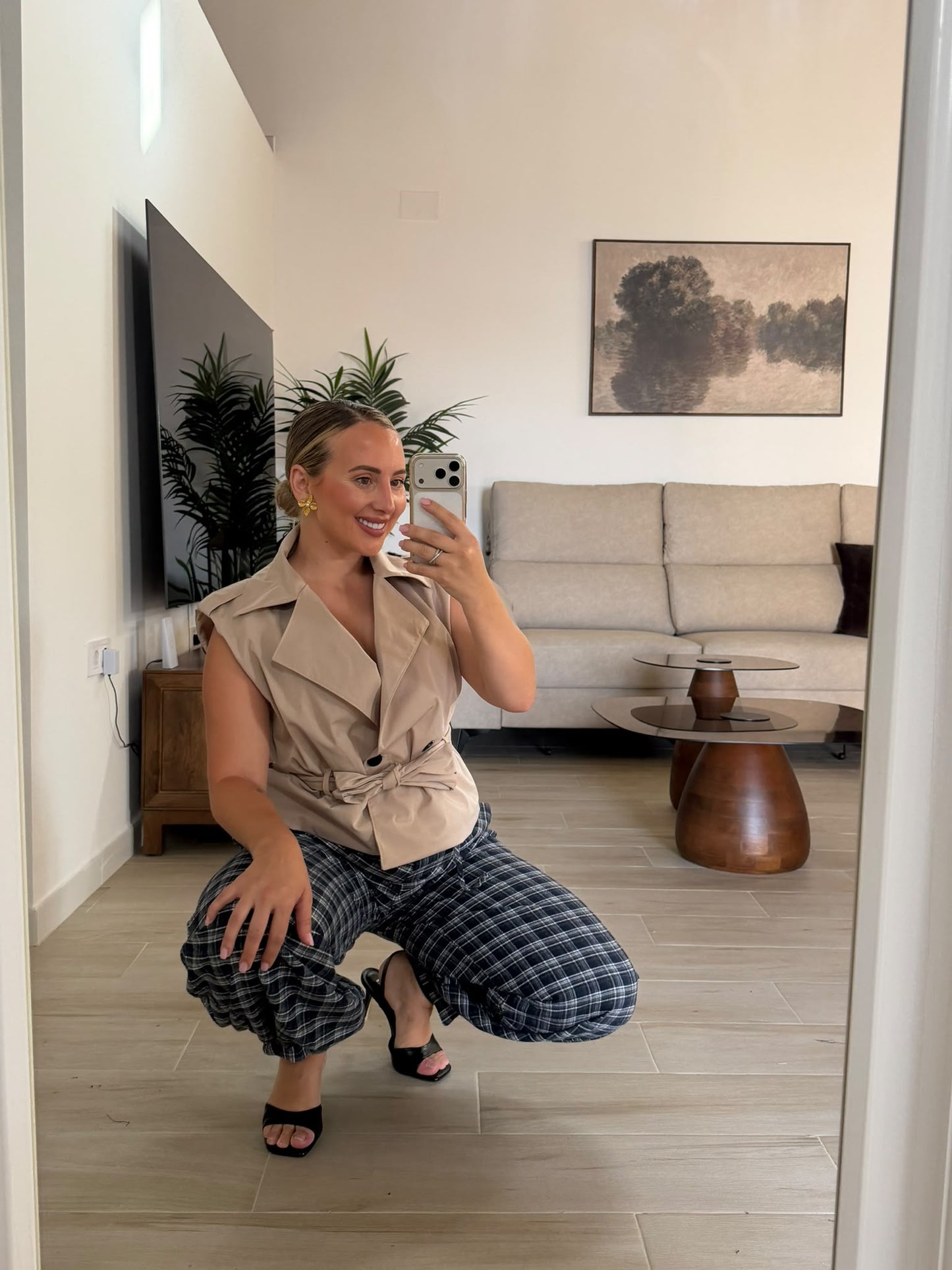 PANTALON CUADROS AZUL
