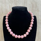 COLLAR ABALORIOS ROSA