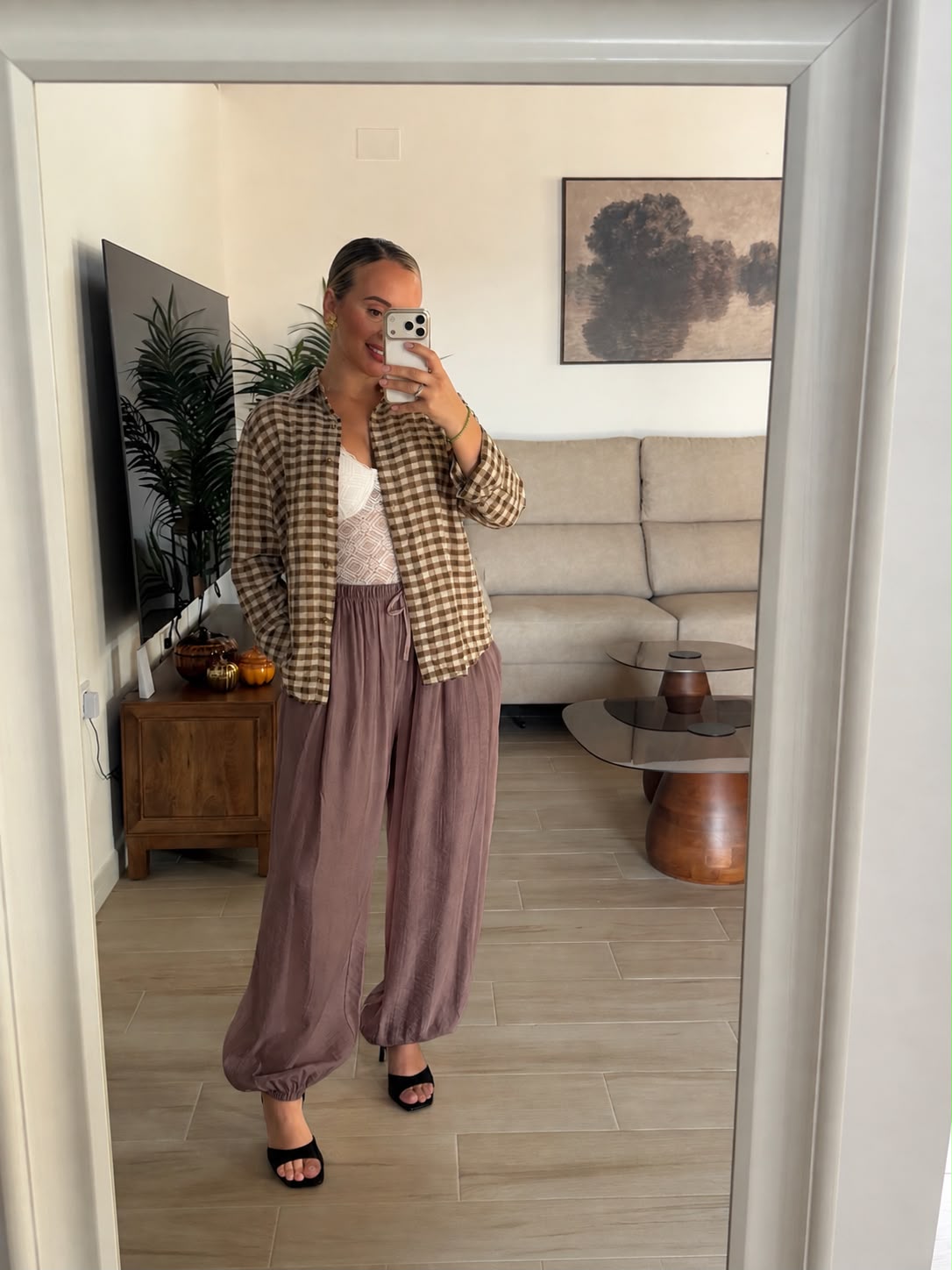 PANTALON FLUIDO CAMEL