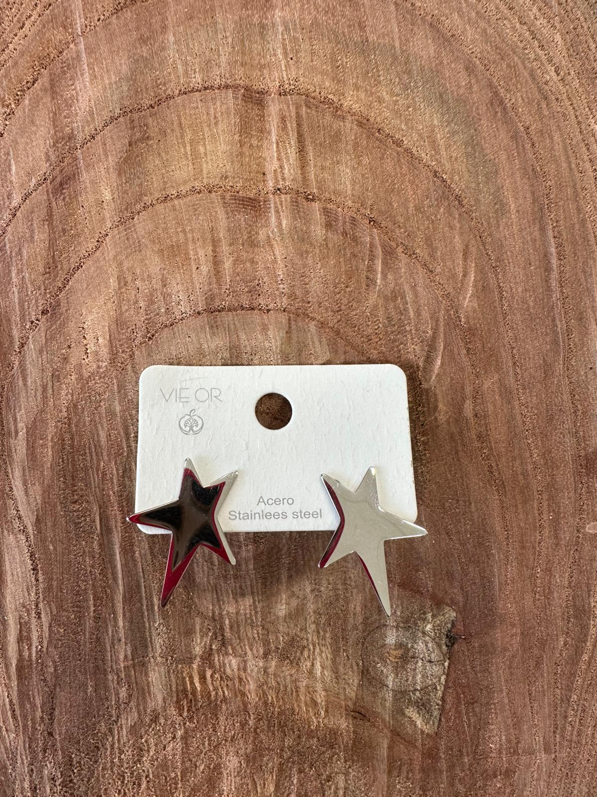 PENDIENTES ESTRELLA PLATA