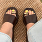 SANDALIAS DEDO MARRON