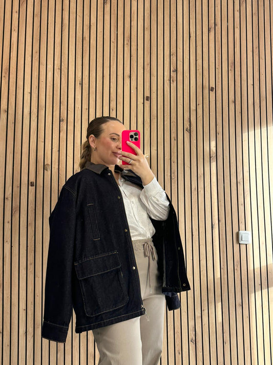 CHAQUETA VAQUERA OSCURA