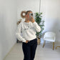 SUDADERA CALAVERA BLANCO