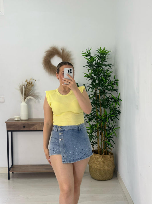 FALDA PANTALÓN BRILLO