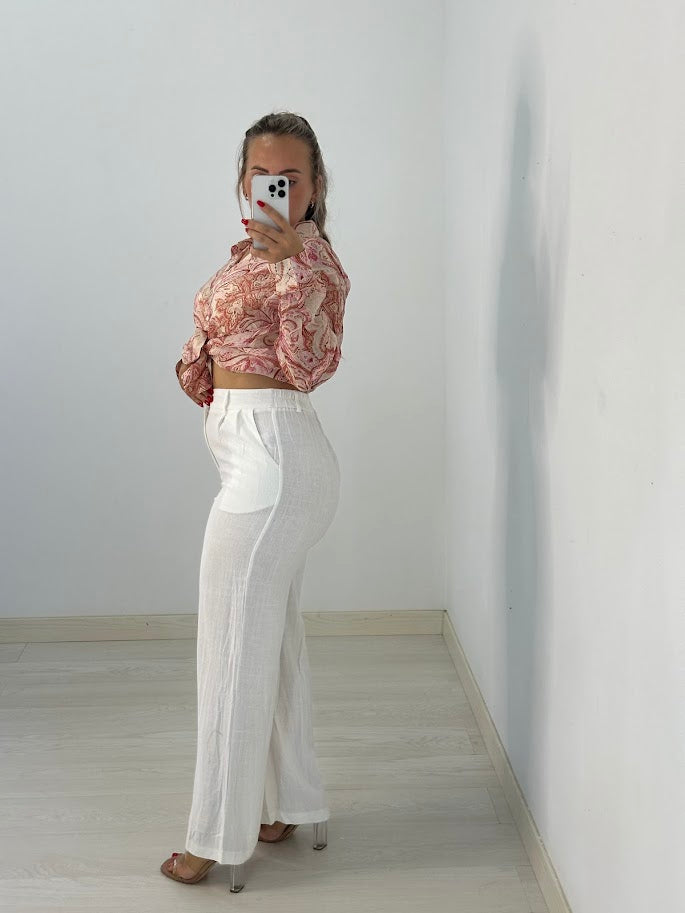 PANTALON LINO BLANCO