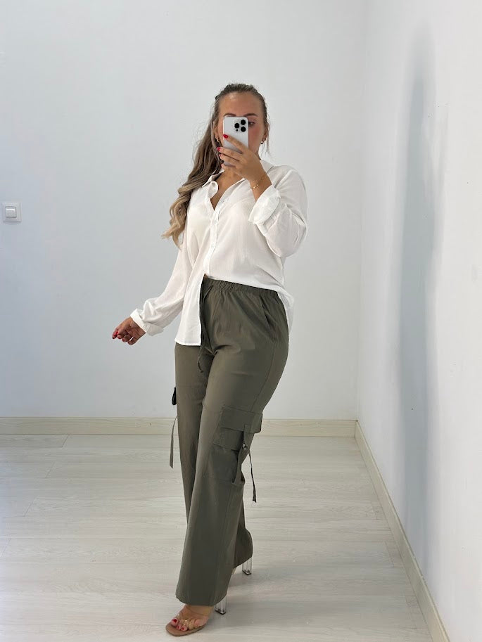 PANTALON CARGO TEMPORADA VERDE