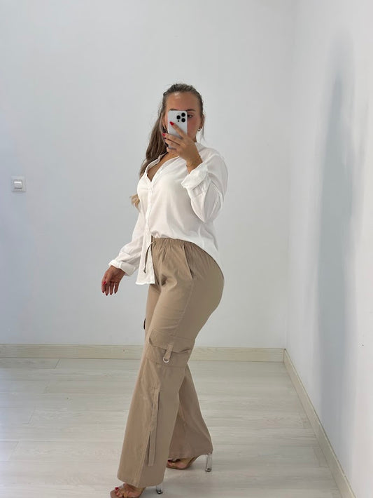 PANTALON CARGO TEMPORADA BEIGE