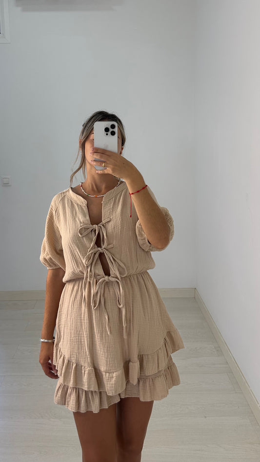 VESTIDO OTOÑO BEIGE