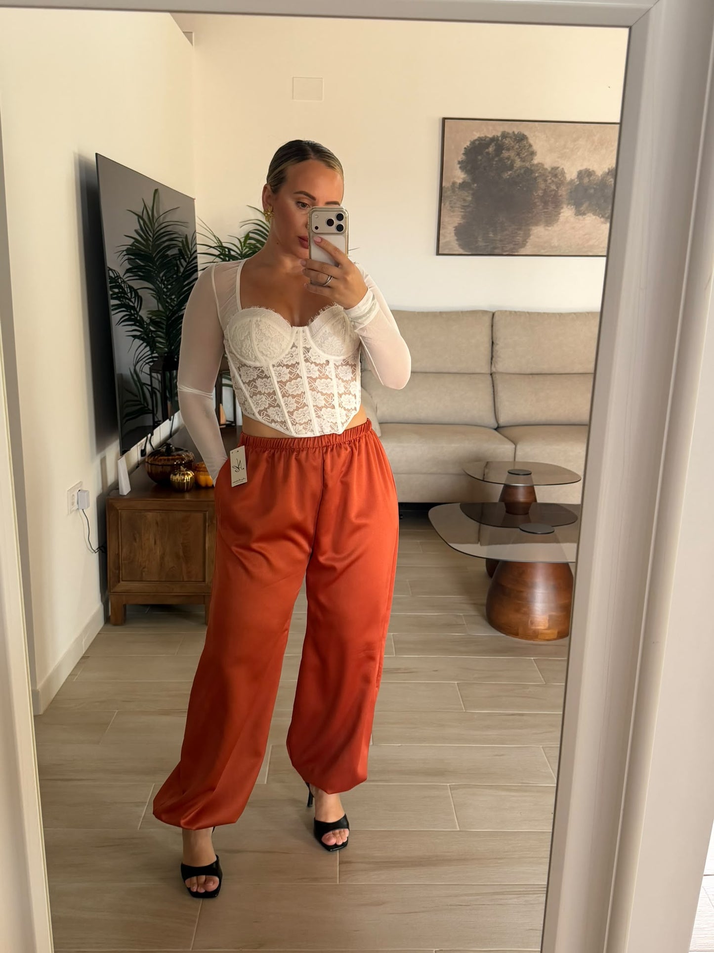PANTALON SATEN TEJA