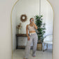 PANTALON PIJAMA RAYAS BEIGE