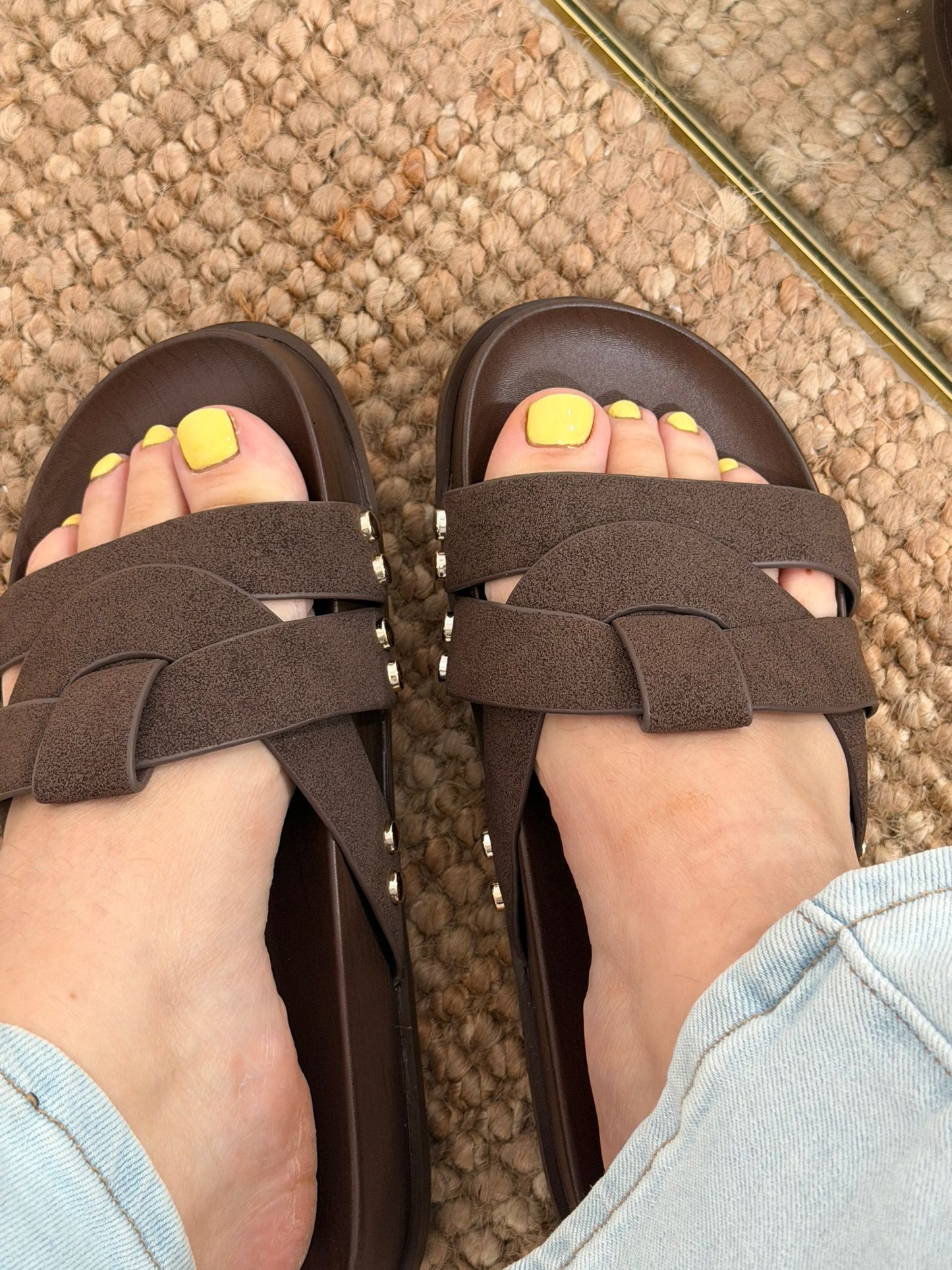 SANDALIAS GRECIA MARRON CHOCOLATE