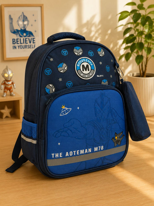 MALETA  SUPERHEROE AZUL