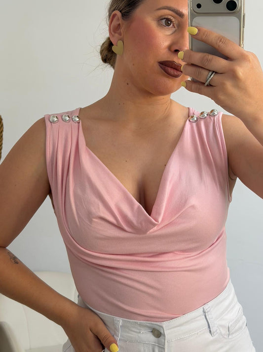 TOP PERLA ROSA