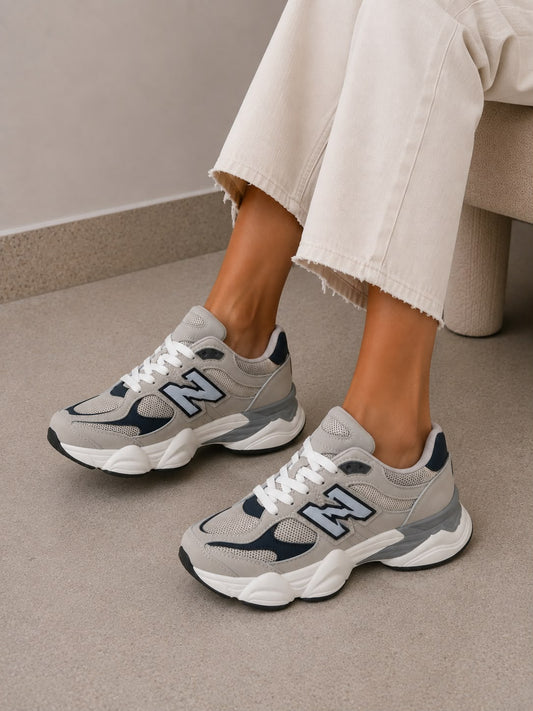 DEPORTIVAS N GRIS Y AZUL