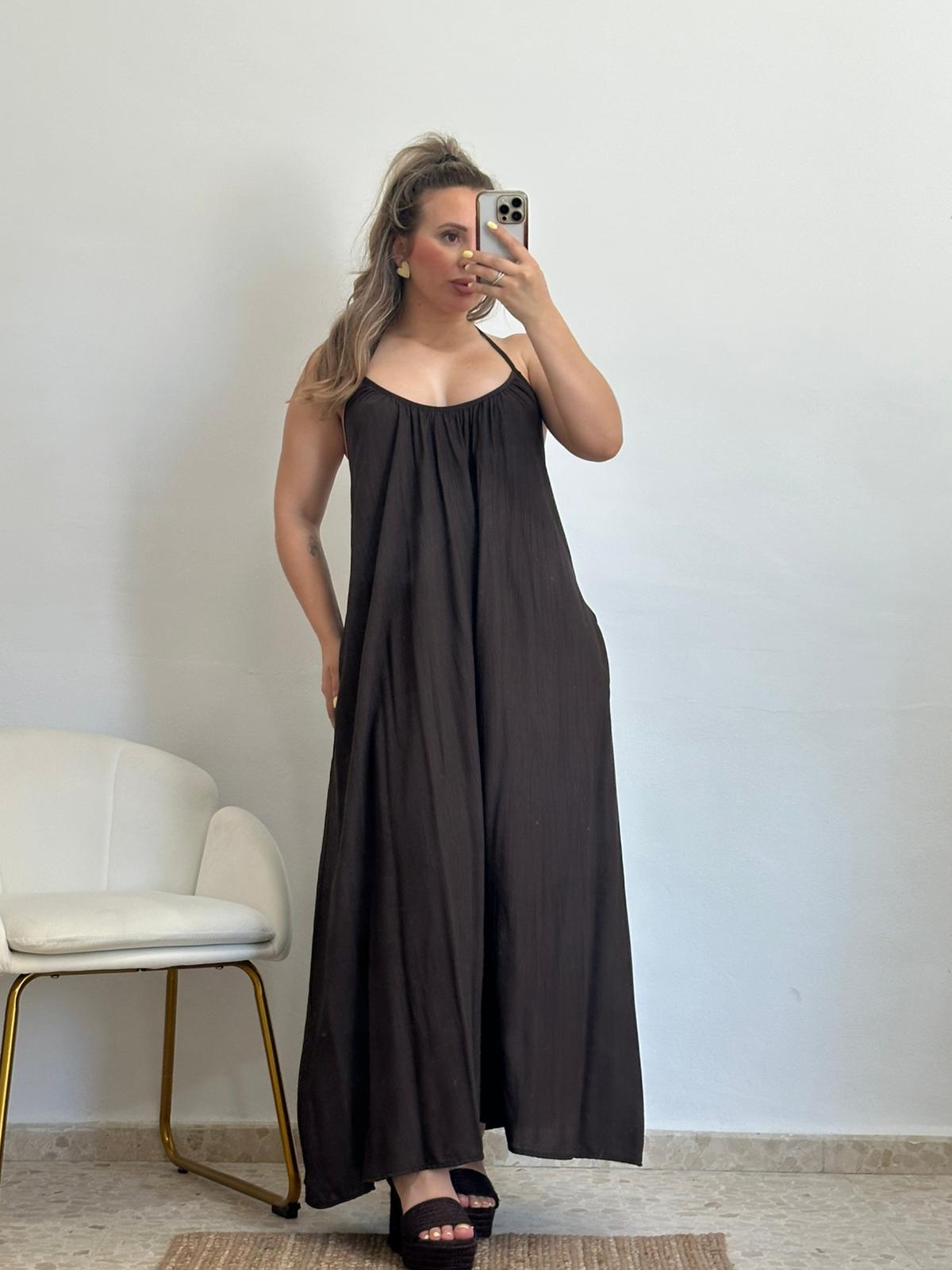 VESTIDO MARTINA MARRON CHOCOLATE